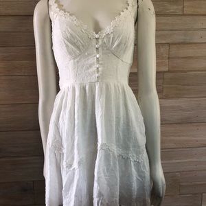 White mini dress